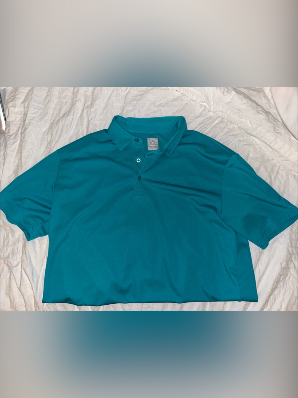 Callaway Teal Short-Sleeve Golf Polo